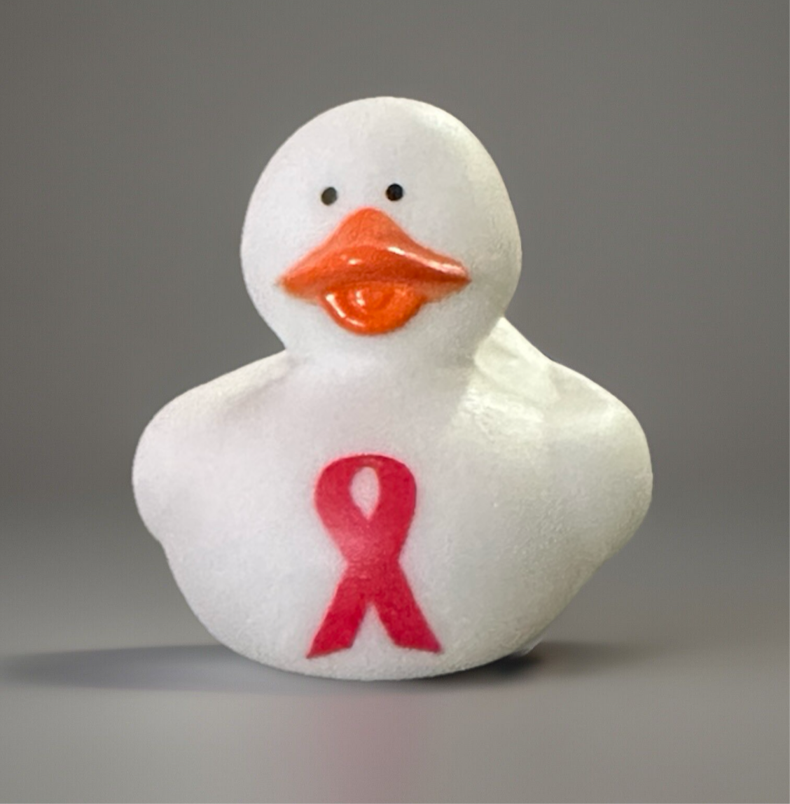 Red Ribbon Awareness Rubber Duck
