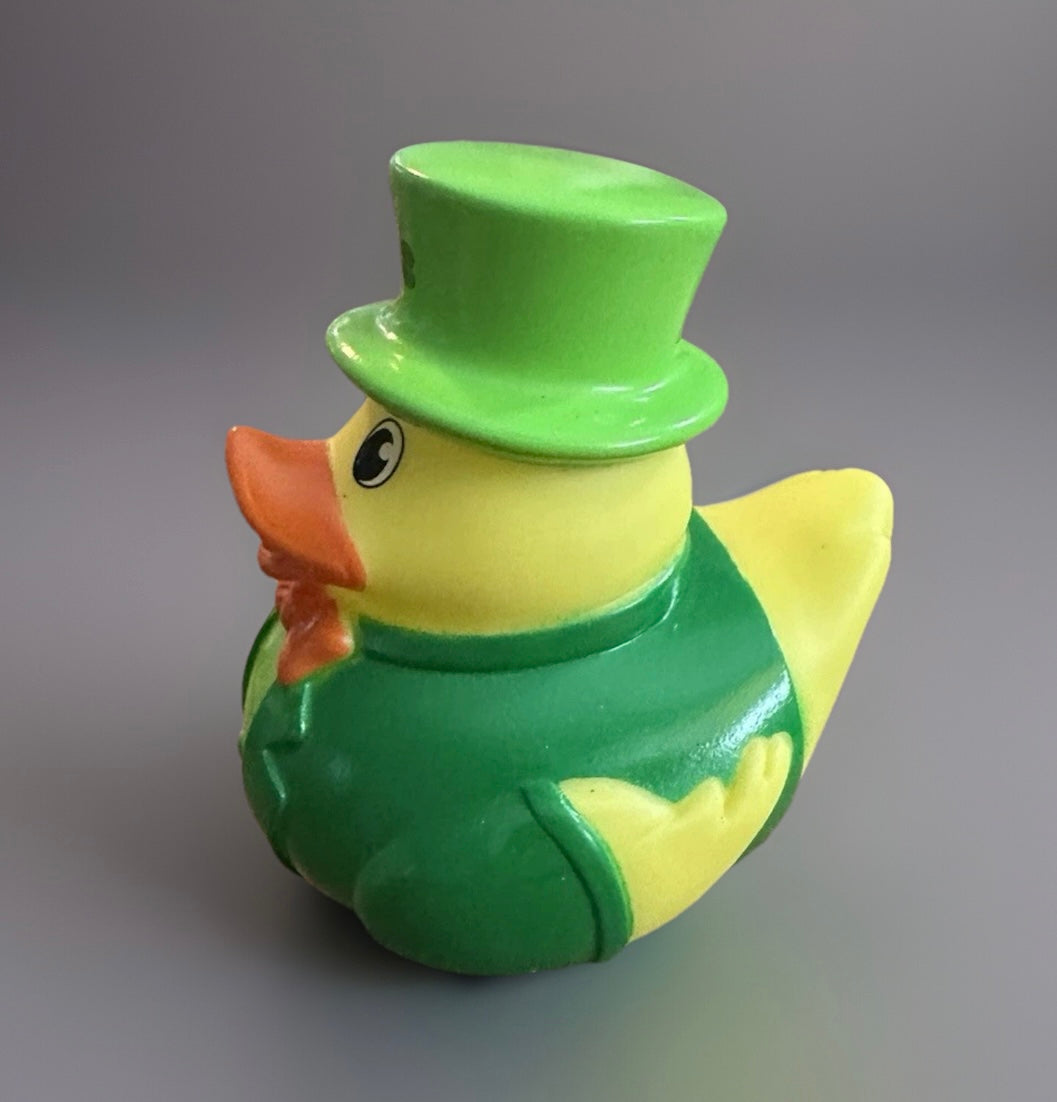 Top Hat St. Patrick’s Day Rubber Duck 3.5”