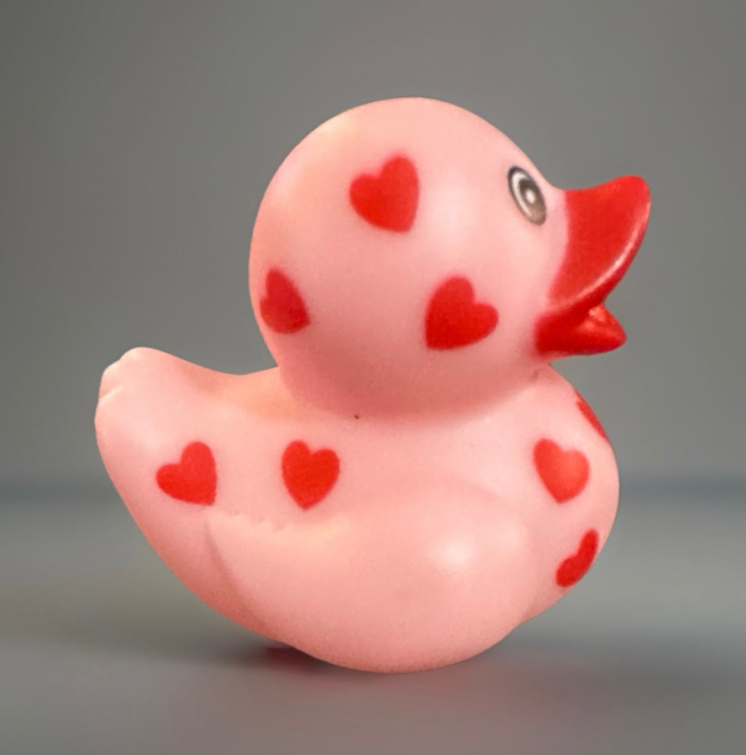 Red and Light Pink Valentine/Love Rubber Duck 2”