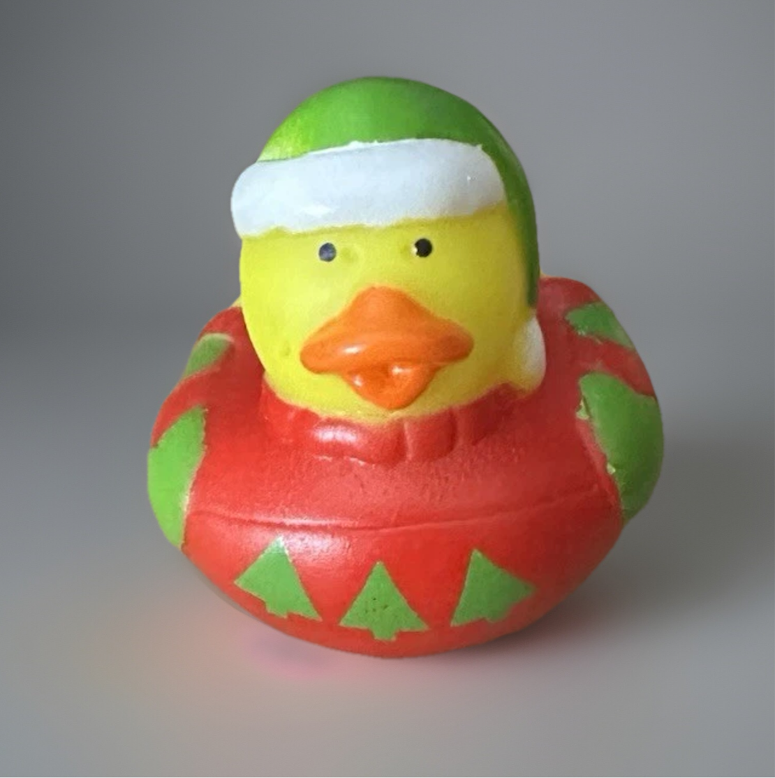 Christmas Ugly Sweater Rubber Duck 2”