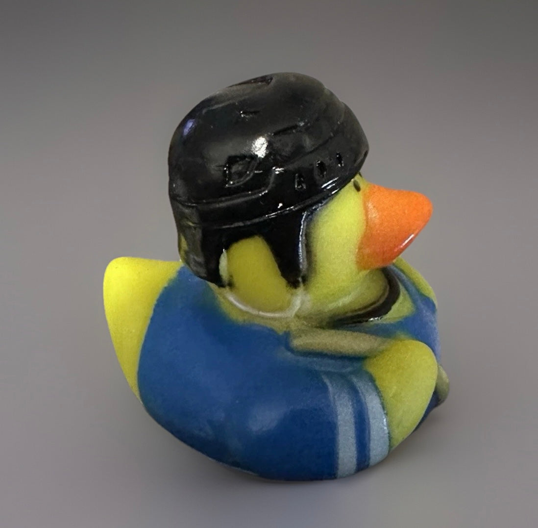 Hockey Blue Uniform Rubber Duck 2”