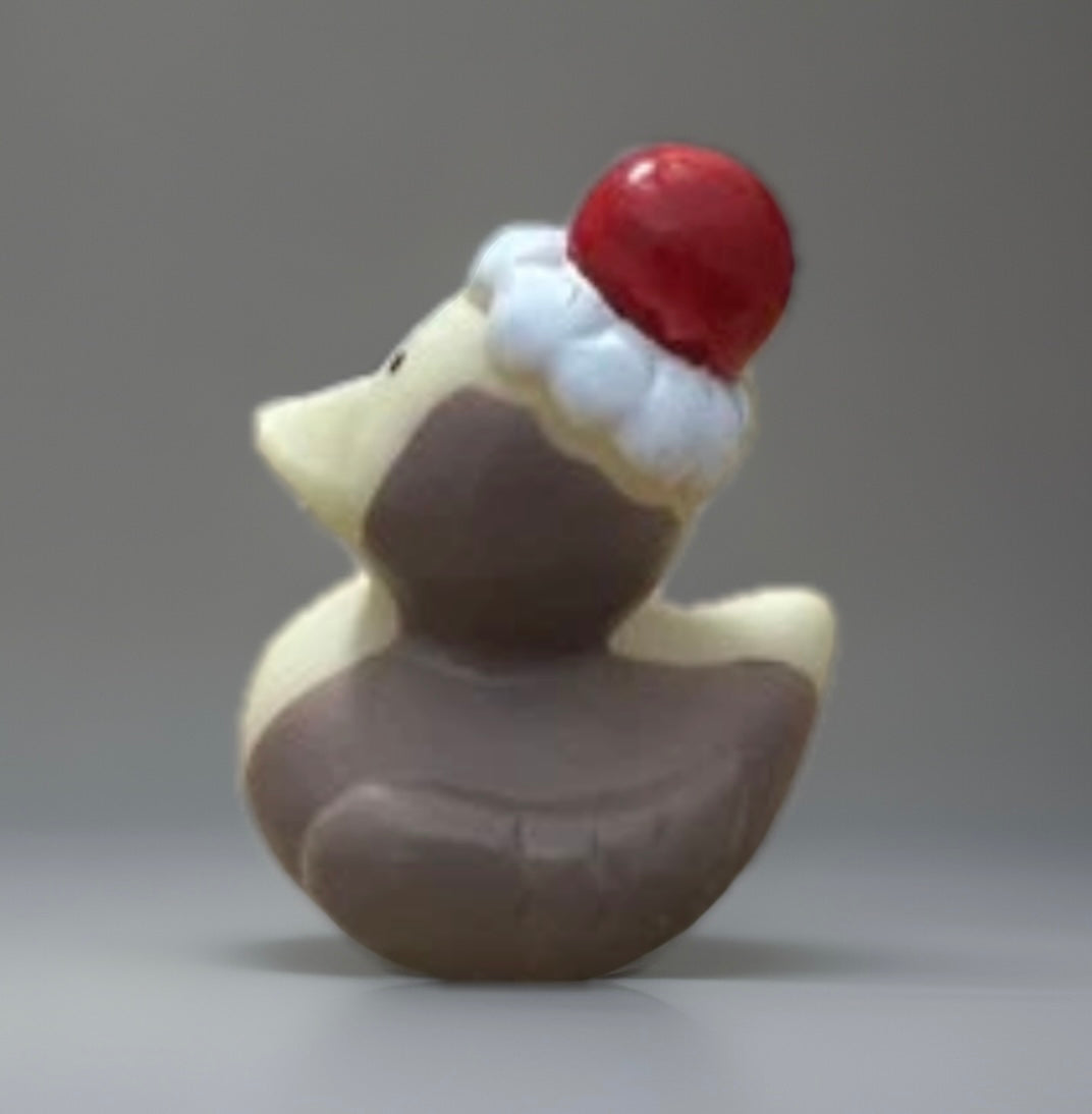 Neopolitan Icecream Cake Cone Rubber Duck 2”