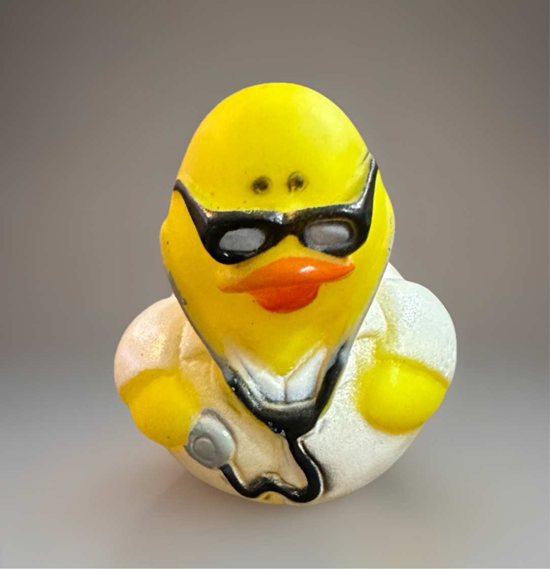 Doctor/Stethoscope Rubber Duck 2”