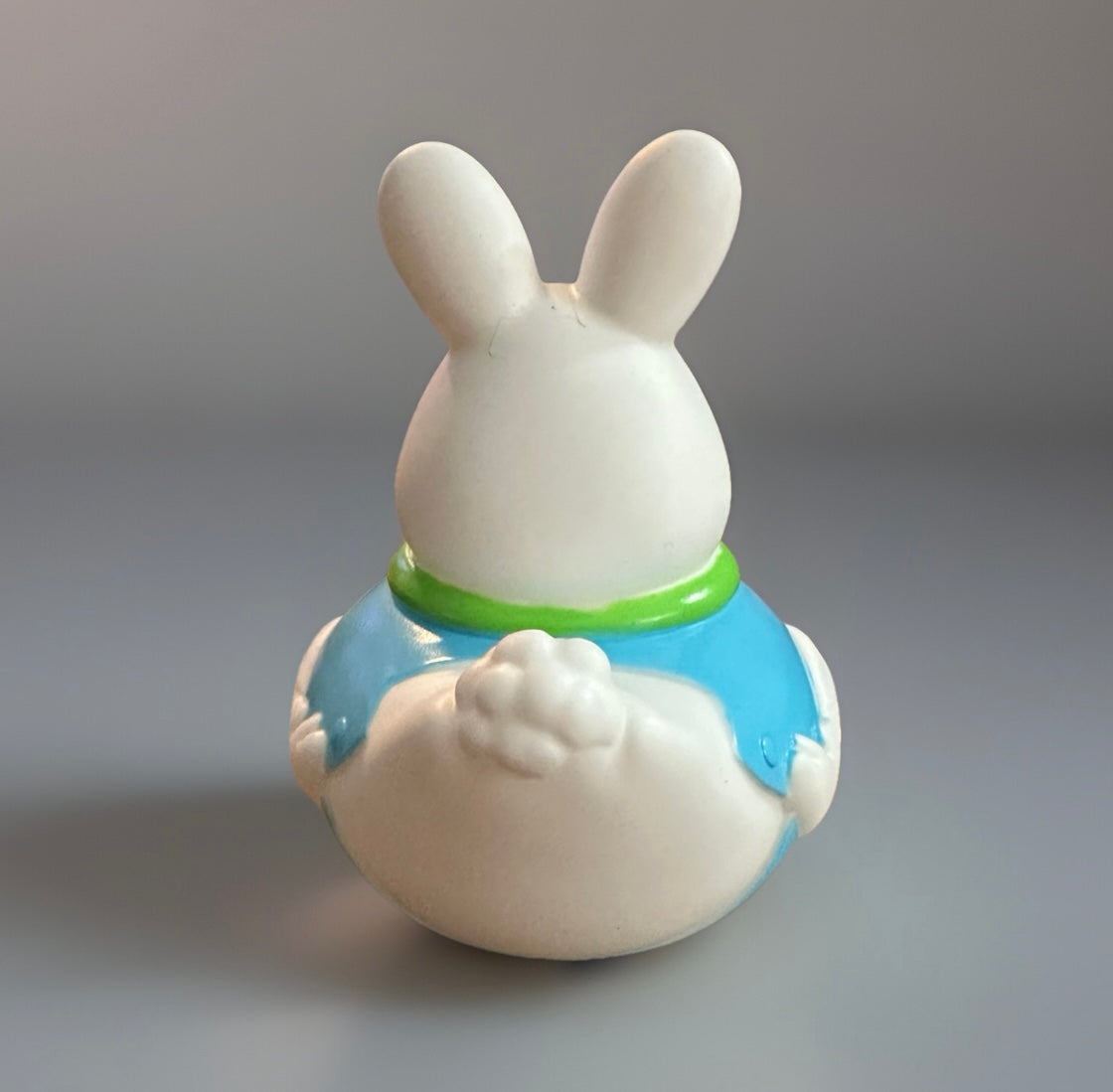 White Easter Bunny with Bow Tie Rubber Duck 3.5”