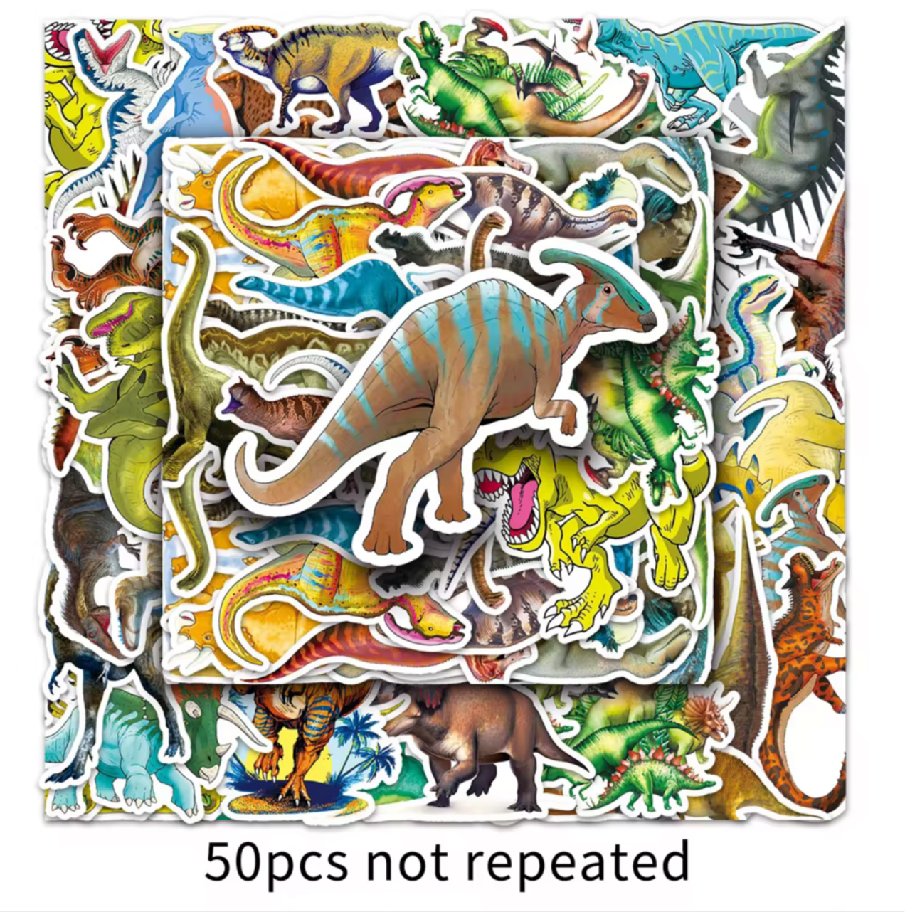 50Pcs Dinosaur Vinyl Stickers