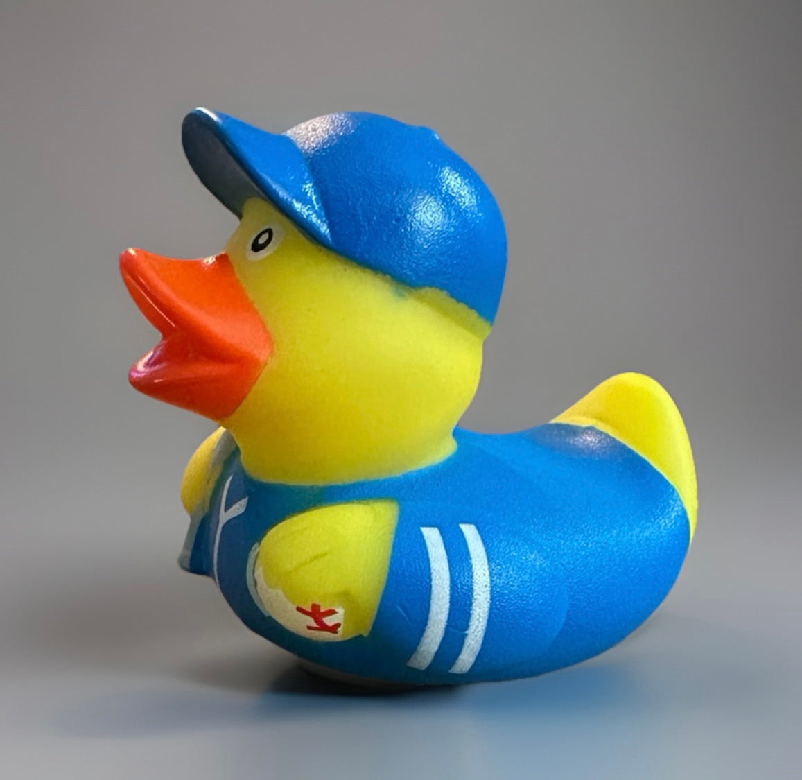 Blue Baseball Rubber Duck 2”