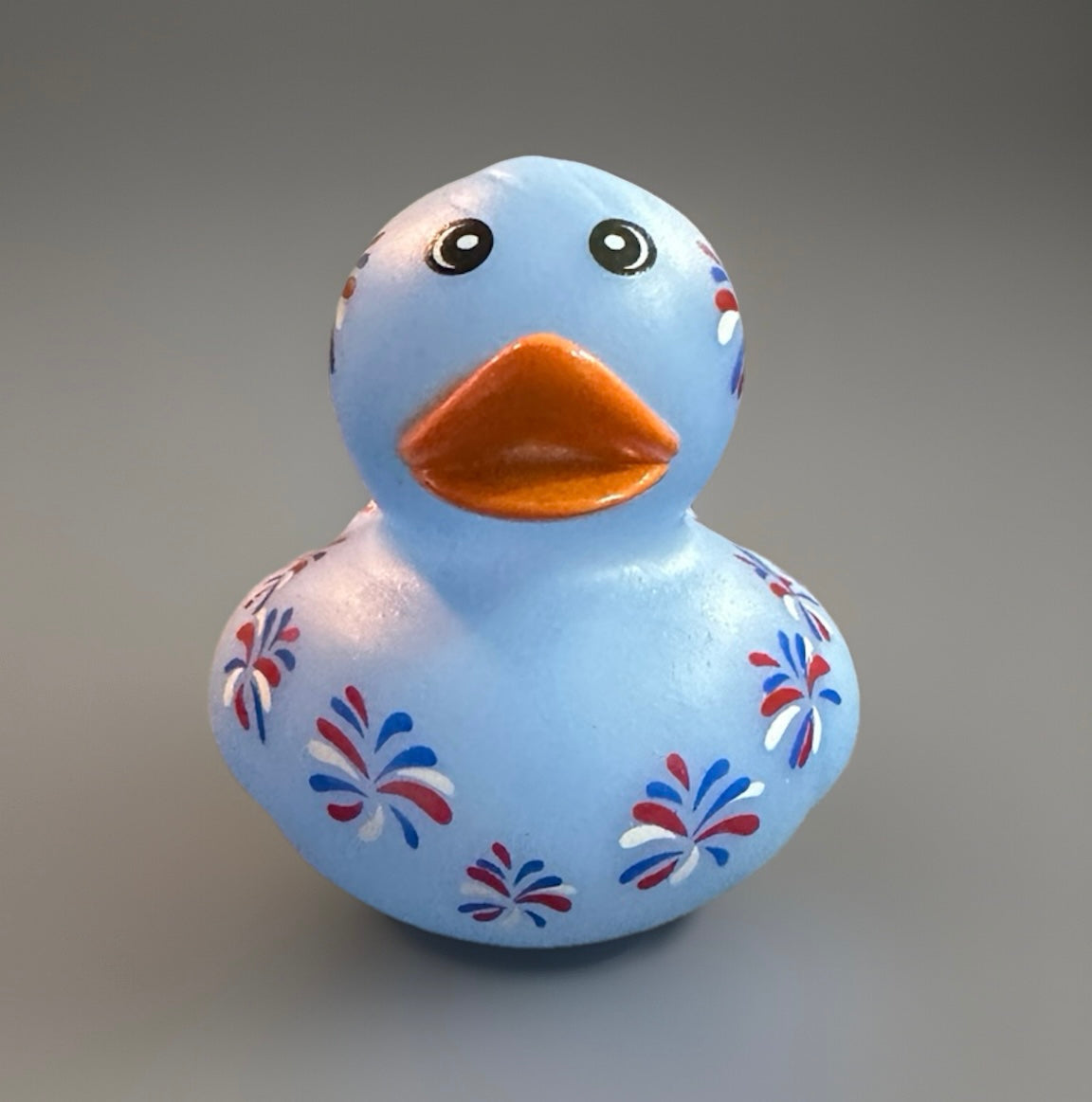 Light Blue Patriotic Rubber Duck 2”