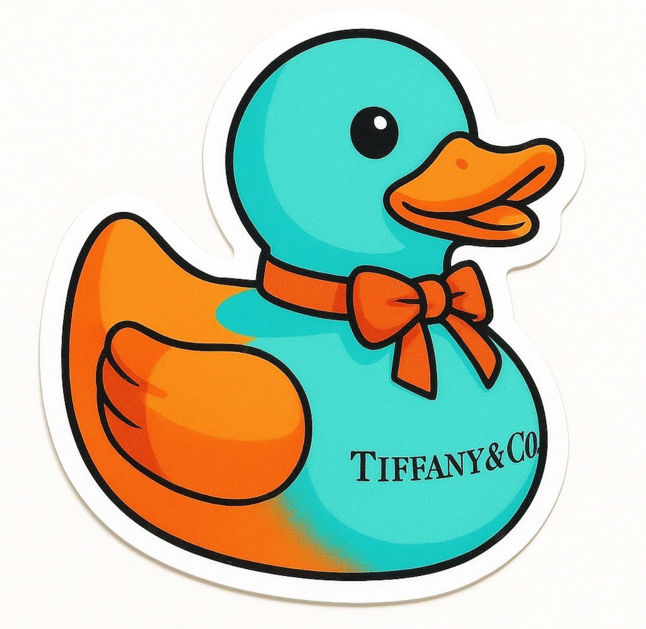 Tiffany & Co. Rubber Duck Sticker by Reed’s Rubber Ducks