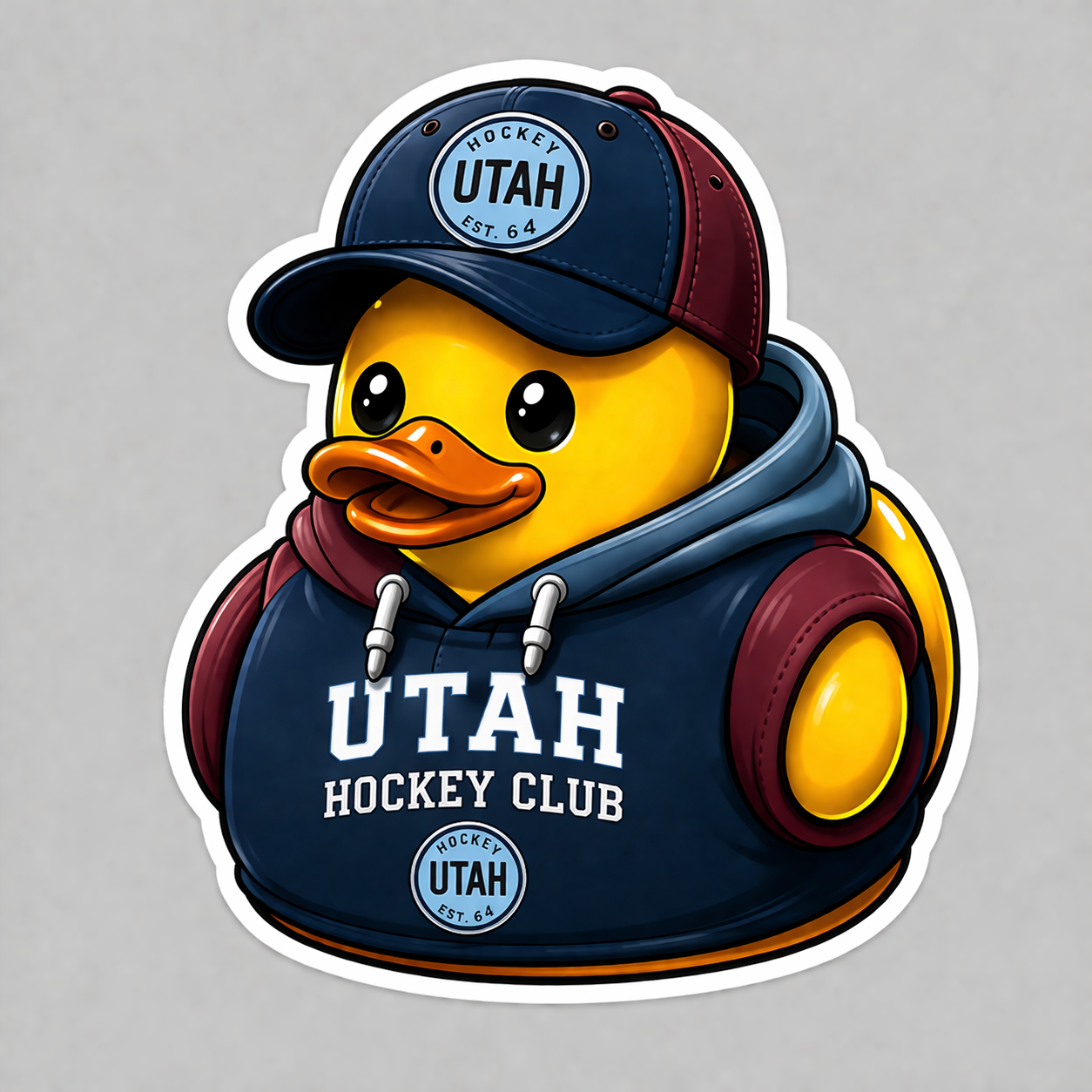 Utah Hockey Club Die-Cut Vinyl Waterproof Sticker