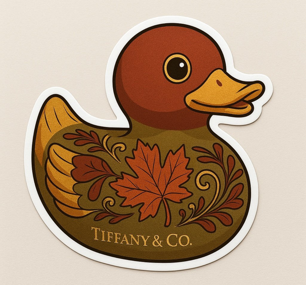 Tiffany & Co. Rubber Duck Sticker by Reed’s Rubber Ducks