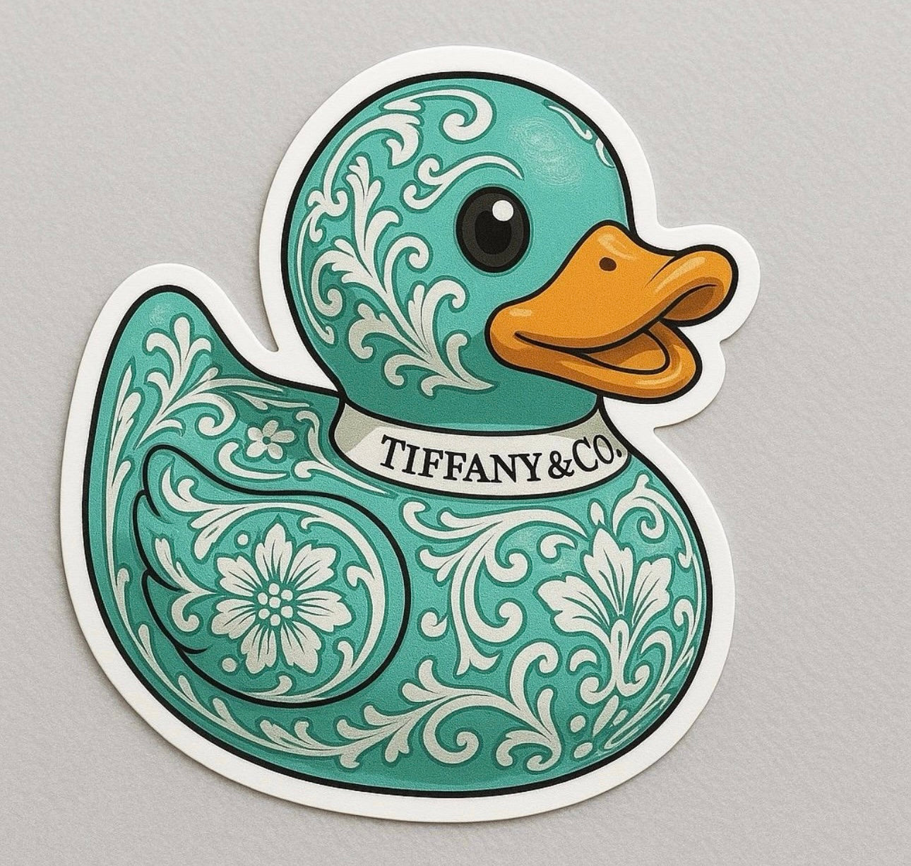 Tiffany & Co. Rubber Duck Sticker by Reed’s Rubber Ducks