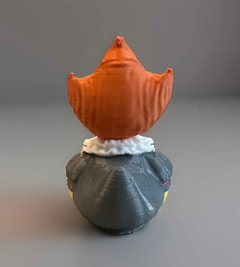 PennyWise 3D Printed Duck made by Reeds Rubber Ducks and Sensory Shop