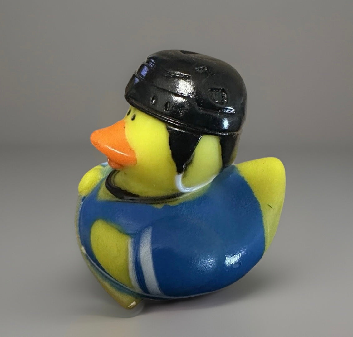 Hockey Blue Uniform Rubber Duck 2”