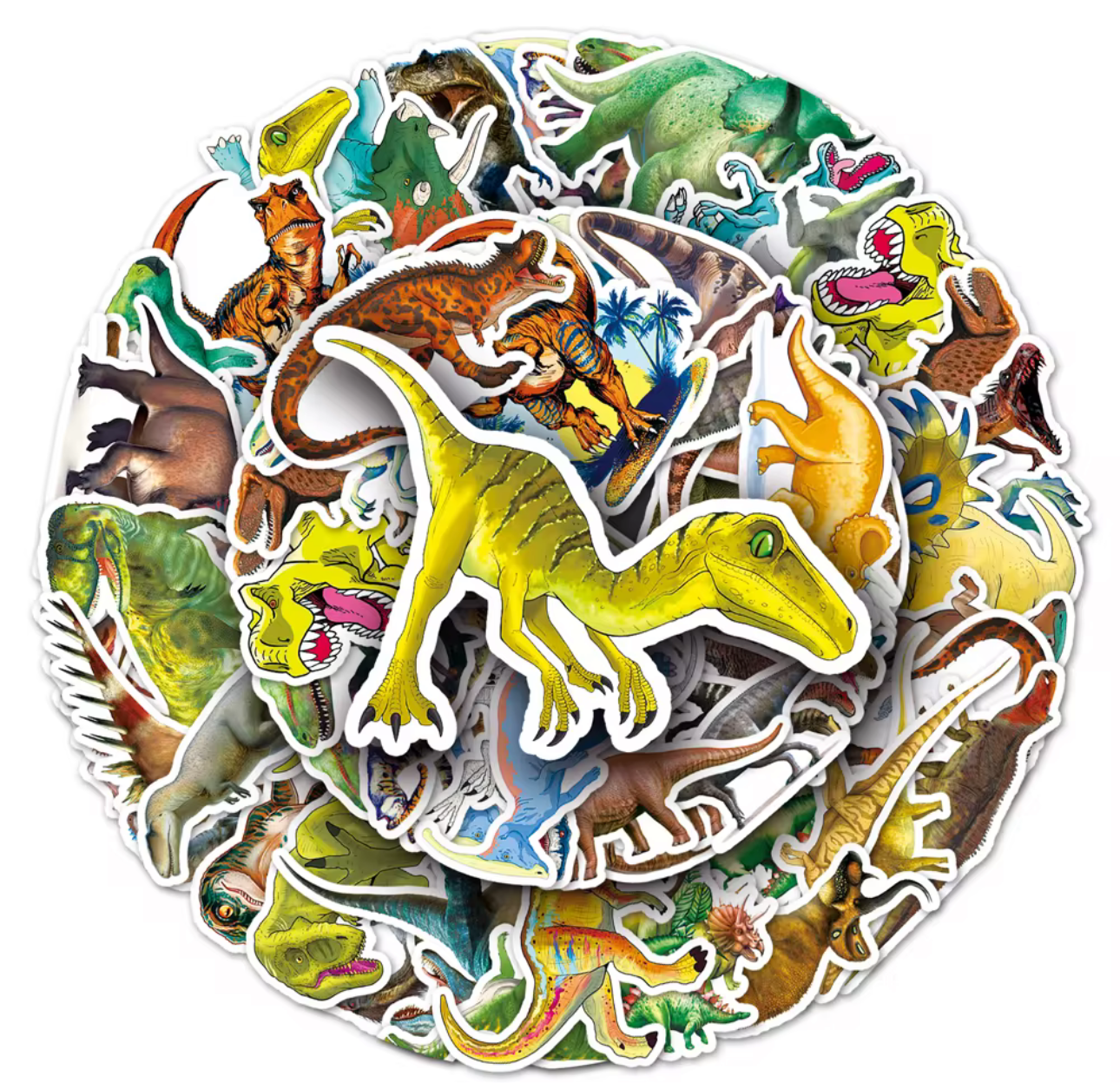 50Pcs Dinosaur Vinyl Stickers