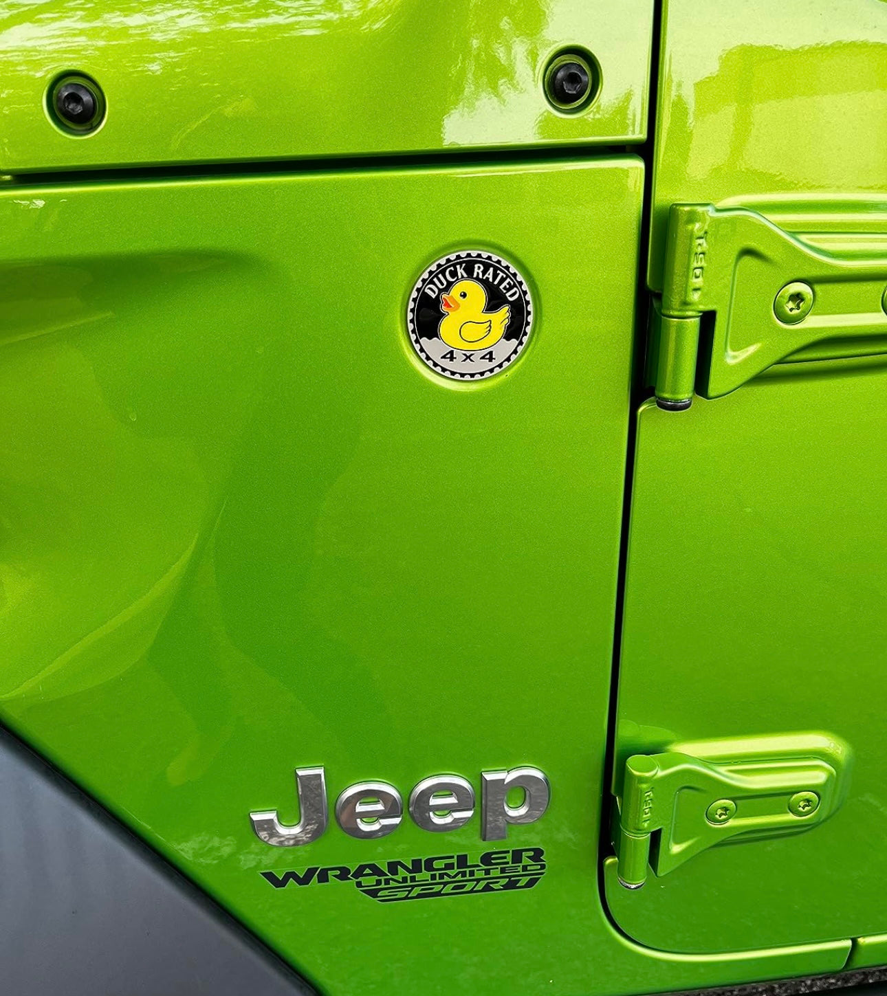 "Duck Rated 4x4" Car Badge