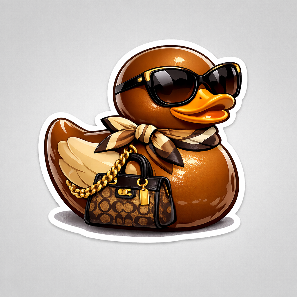 Coach Rubber Duck Sticker by Reed’s Rubber Ducks