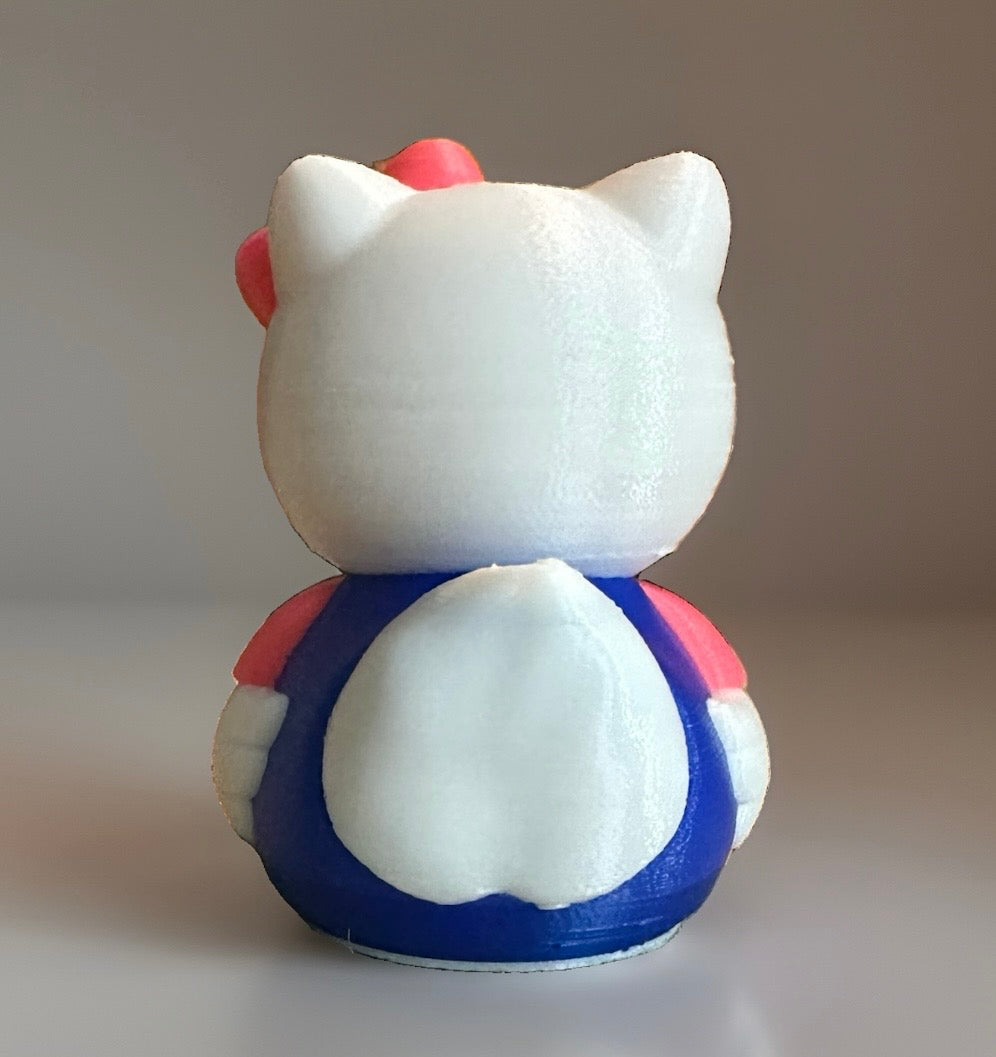 Hello Kitty 3D Printed Duck made by Reeds Rubber Ducks and Sensory Shop