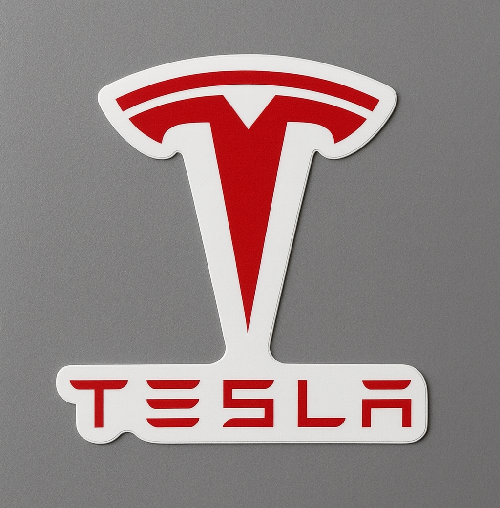Tesla Sticker by Reed’s Rubber Ducks