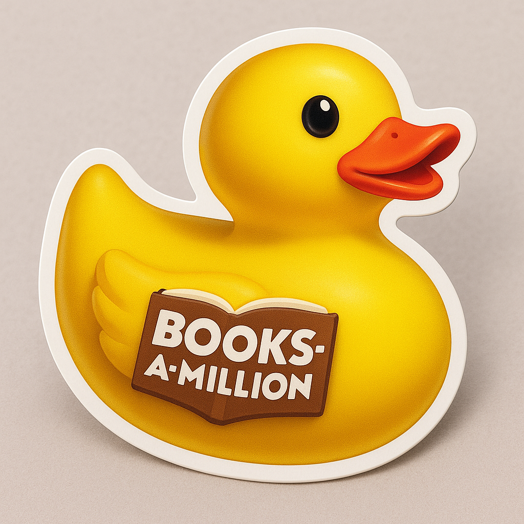 Books A Million Rubber Duck Sticker by Reed’s Rubber Ducks