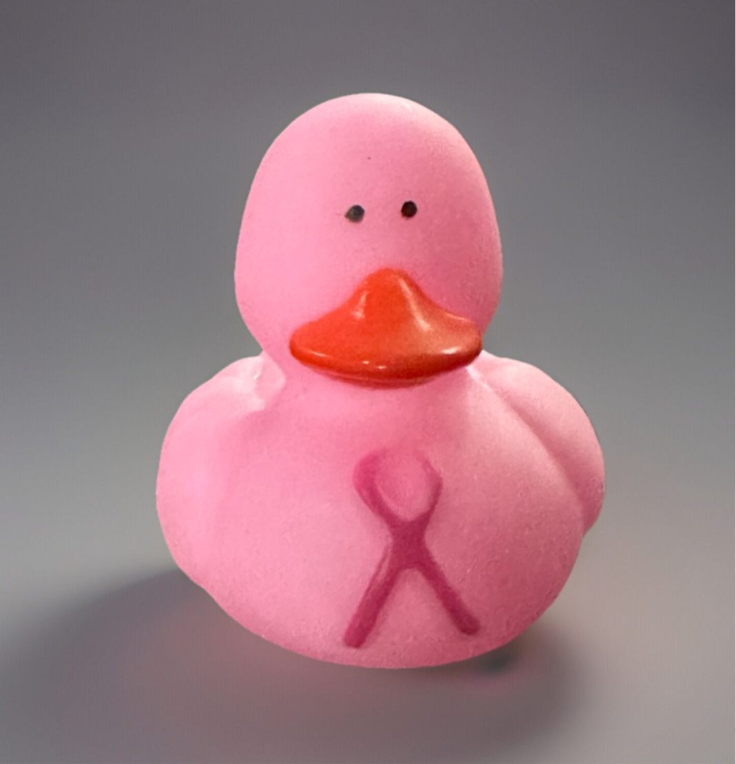 Breast Cancer Awareness Rubber Duck