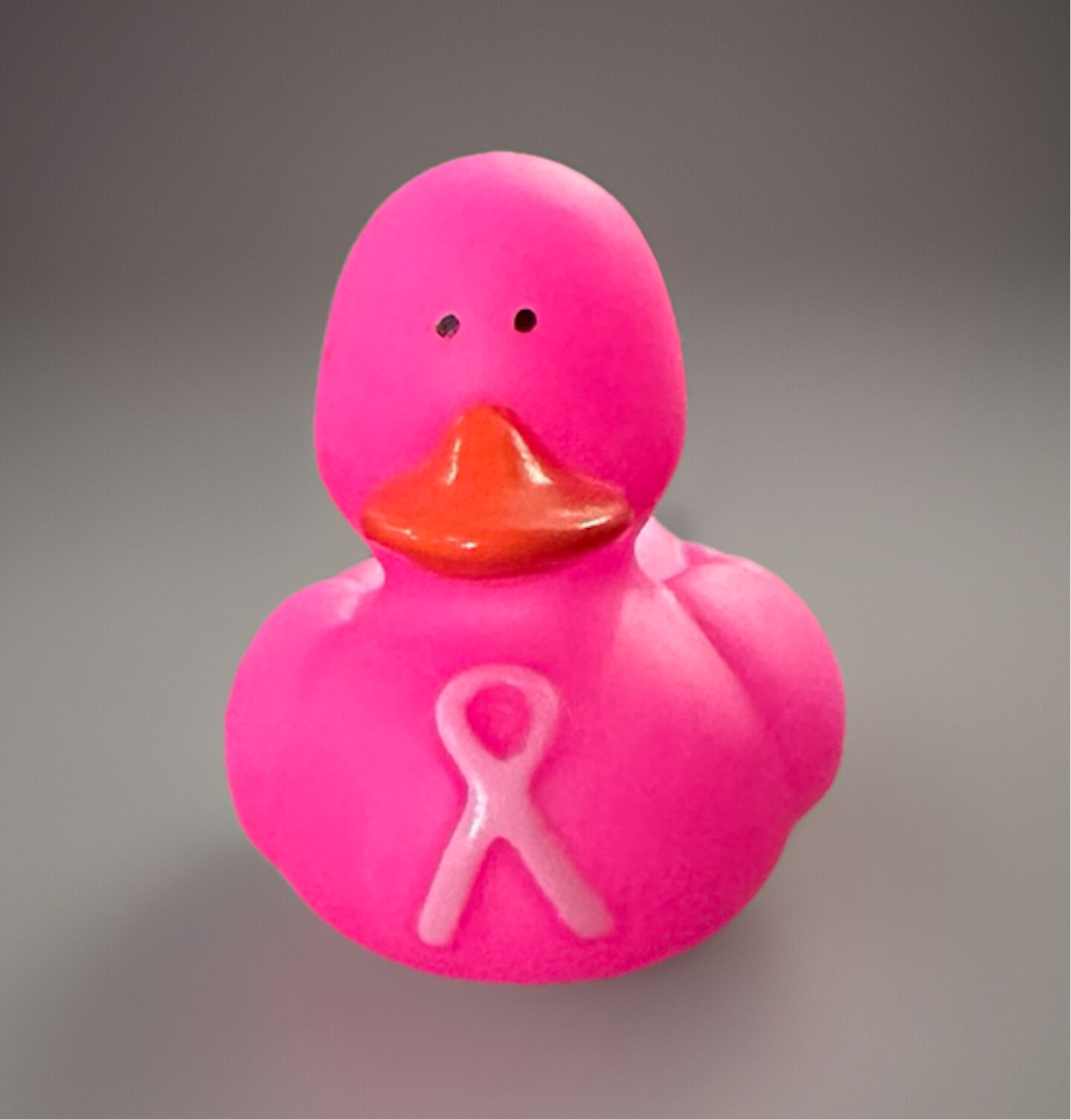 Breast Cancer Awareness Rubber Duck