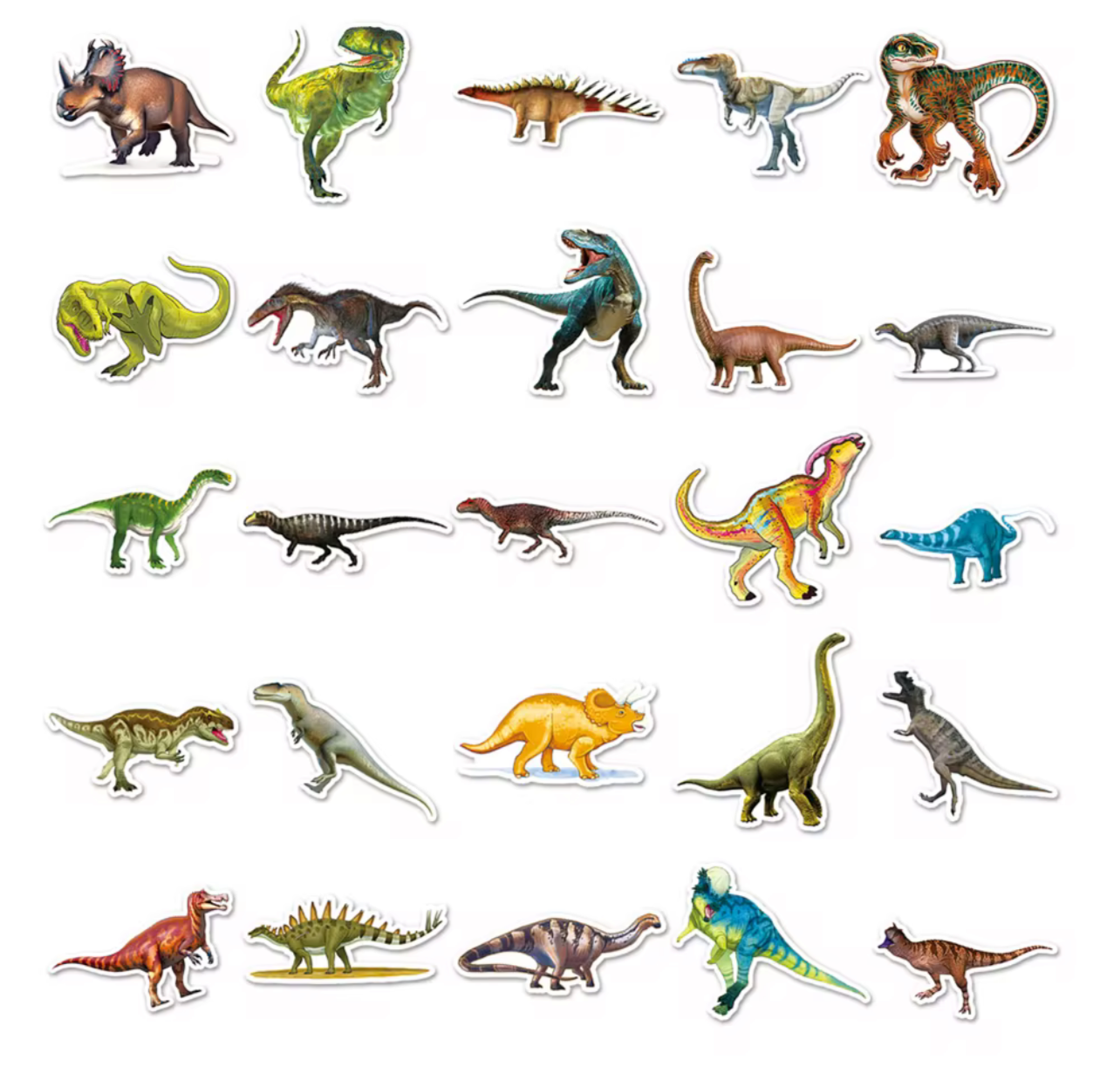50Pcs Dinosaur Vinyl Stickers