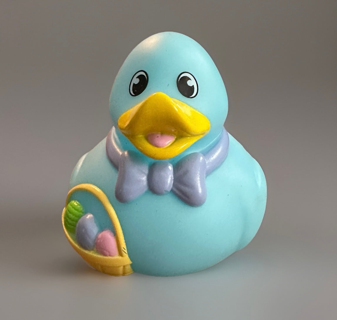 Blue Easter Rubber Duck 3.5”