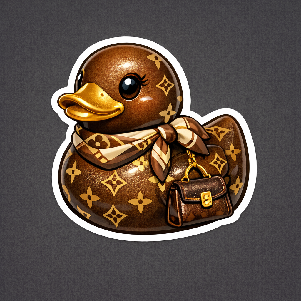 Louis Vuitton Rubber Duck Sticker by Reed’s Rubber Ducks