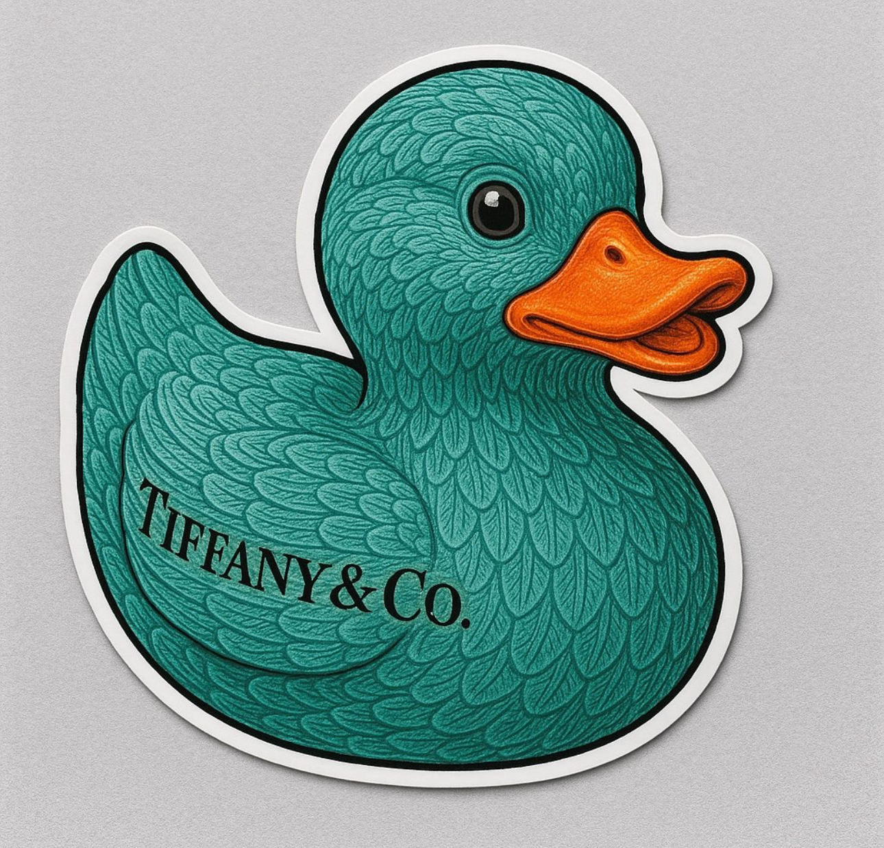 Tiffany & Co. Rubber Duck Sticker by Reed’s Rubber Ducks