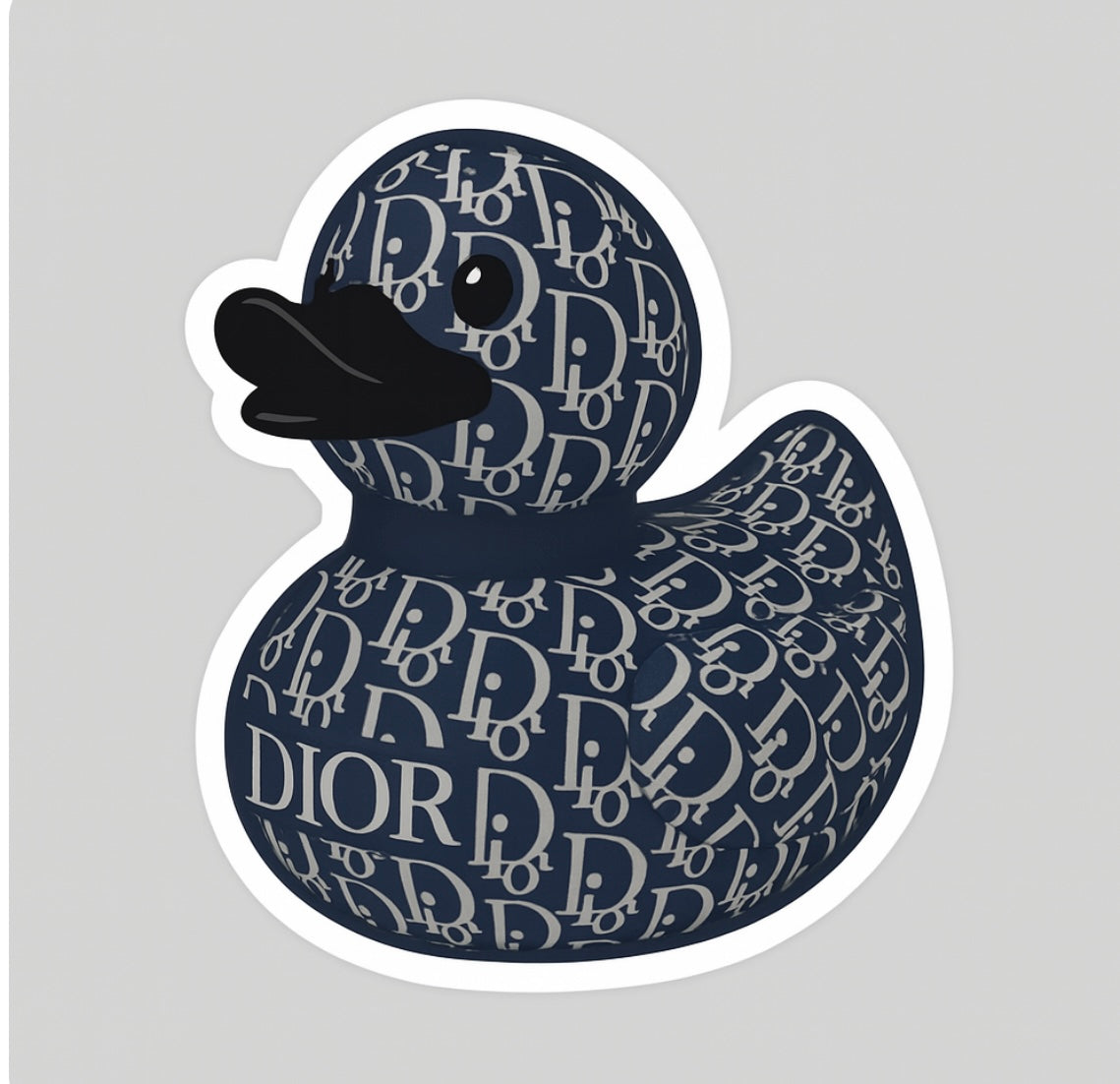 Dior Rubber Duck Sticker by Reed’s Rubber Ducks