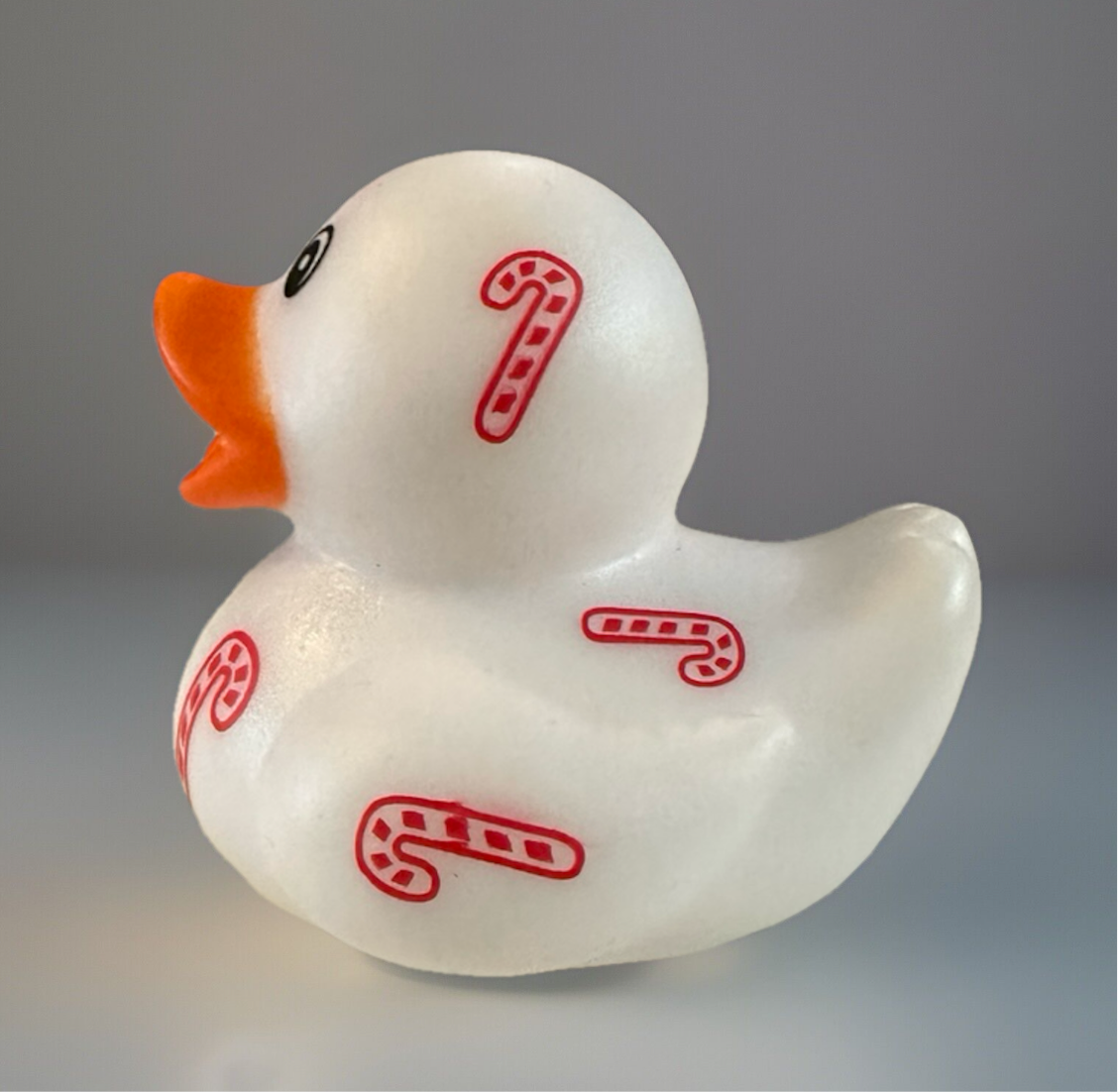 Candy Cane Rubber Duck 2”