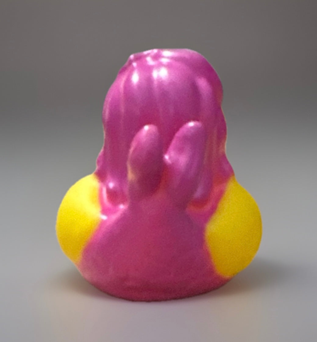 Pink Hair Mermaid Rubber Duck 2”