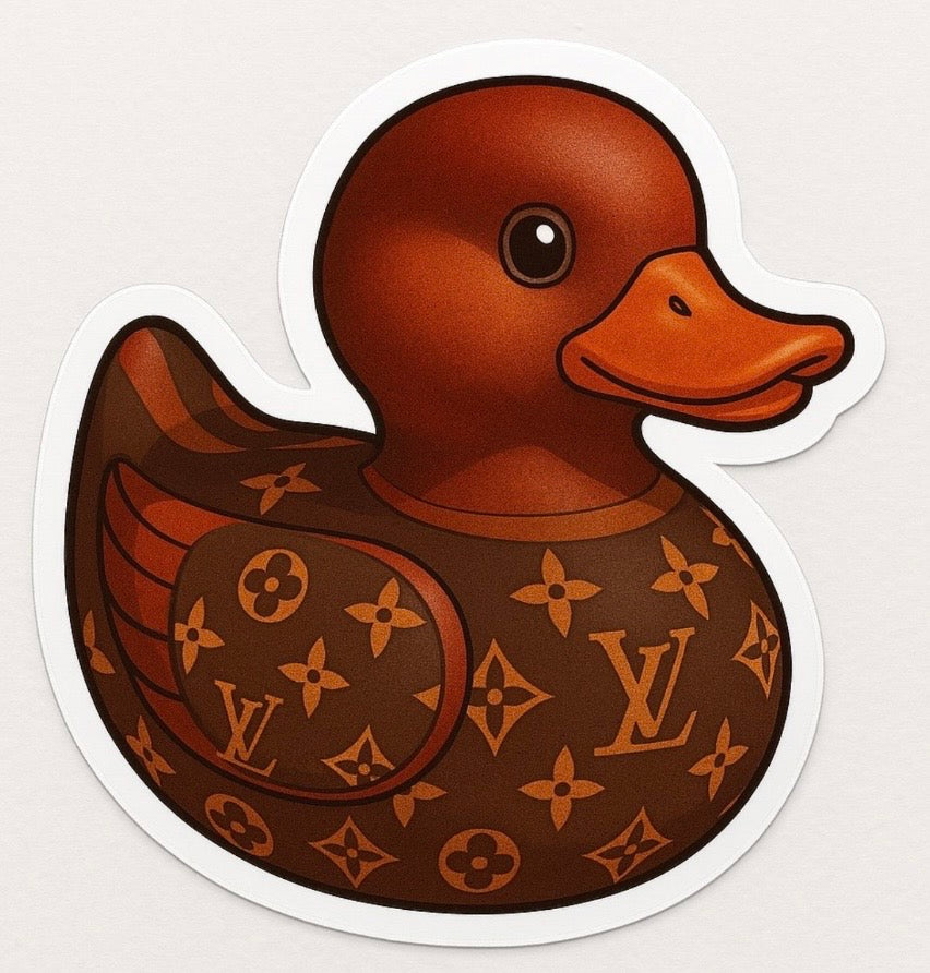 Louis Vuitton Rubber Duck Sticker by Reed’s Rubber Ducks