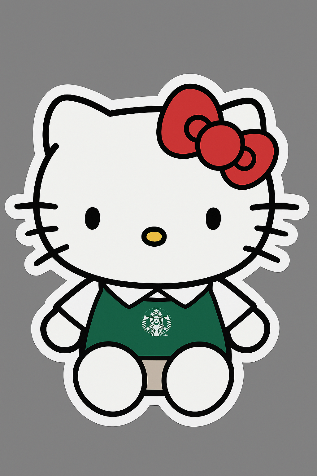 Starbucks Hello Kitty Sticker by Reed’s Rubber Ducks