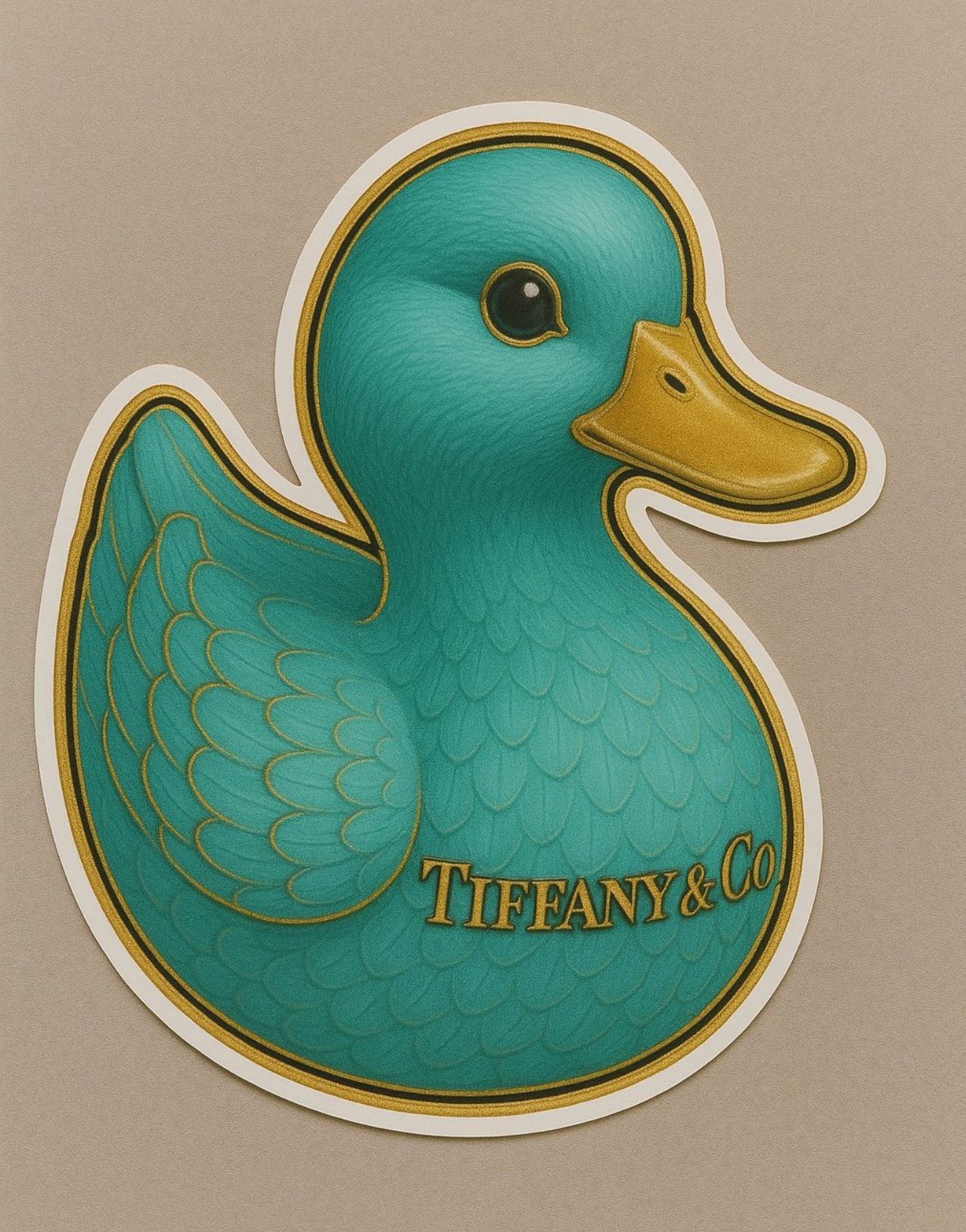 Tiffany & Co. Rubber Duck Sticker by Reed’s Rubber Ducks