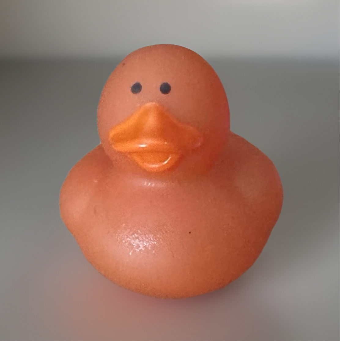 Orange Color Changing Rubber Duck 2”