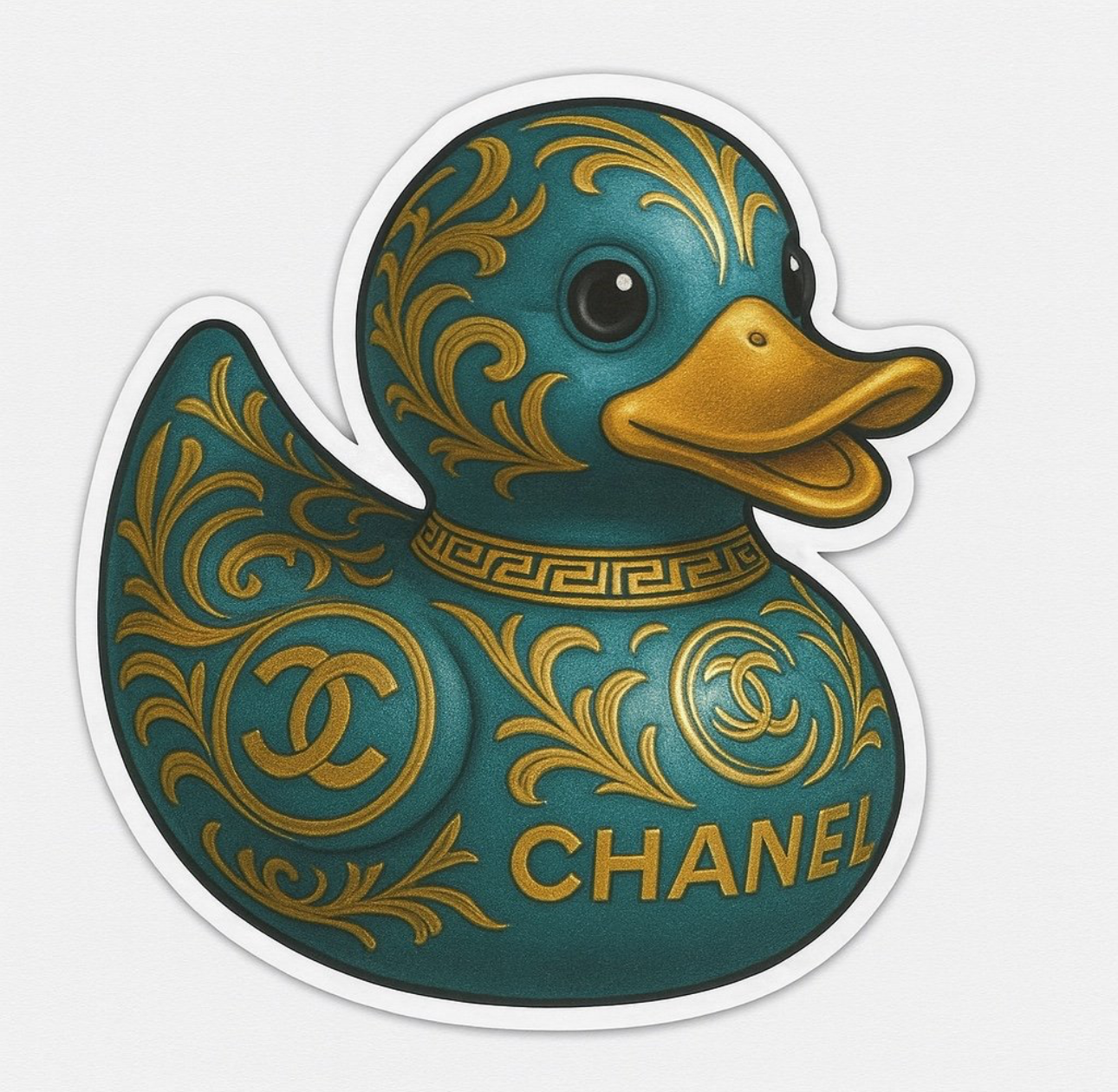 Chanel Rubber Duck Sticker by Reed’s Rubber Ducks