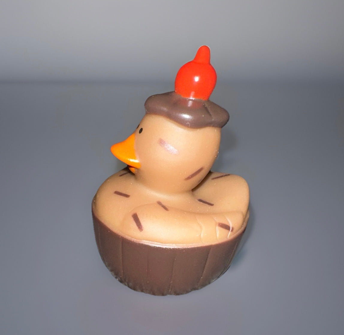 Chocolate Cupcake Rubber Duck 2”