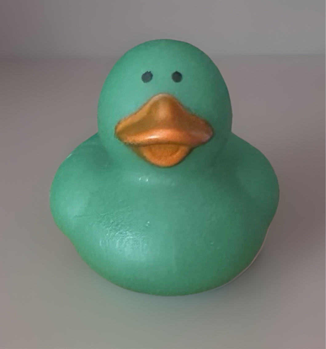 Green Color Changing Rubber Duck 2”