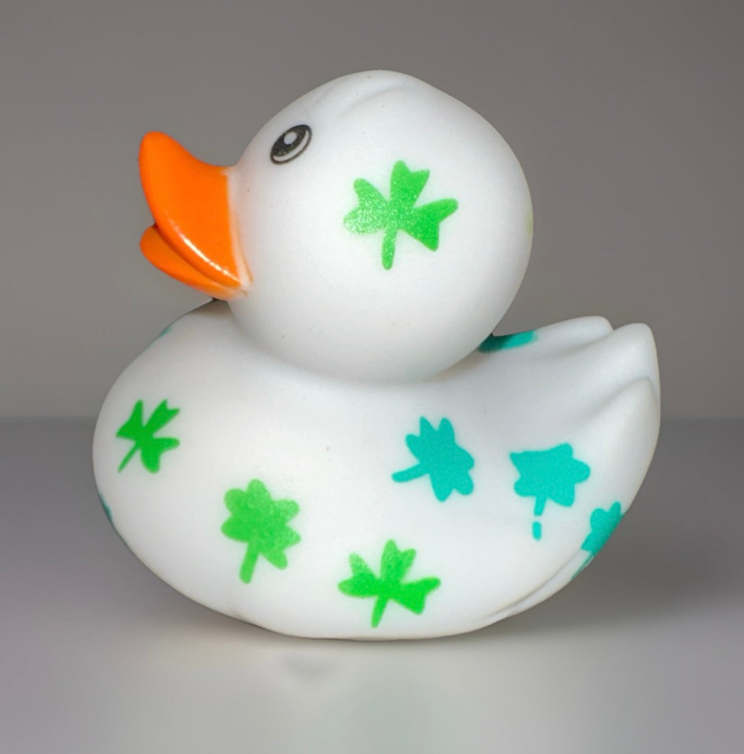 White St. Patrick’s Day Rubber Duck 2”