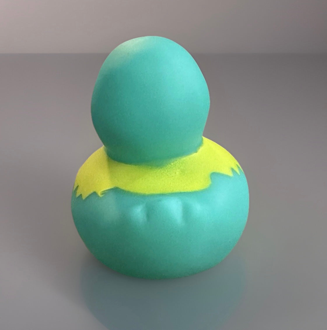Turquoise Zombie Rubber Duck 2”