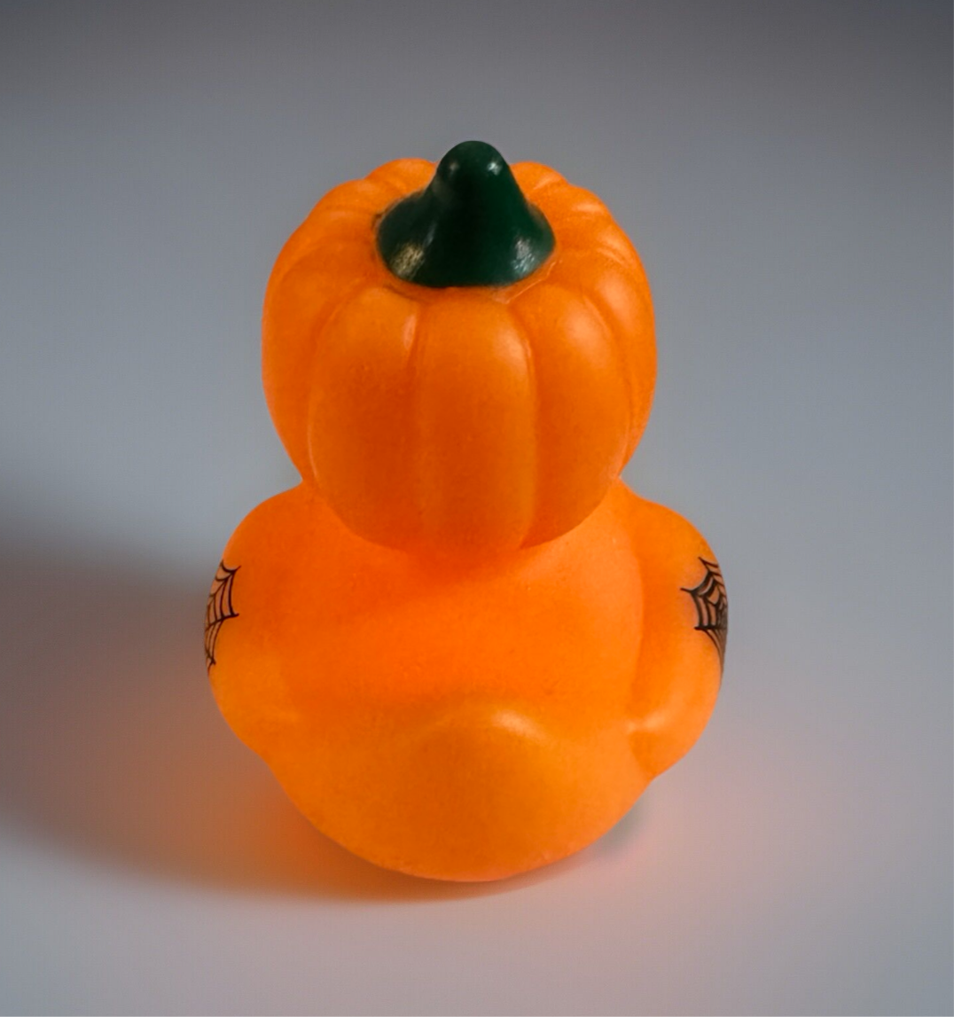 Pumpkin Head Rubber Duck 2”