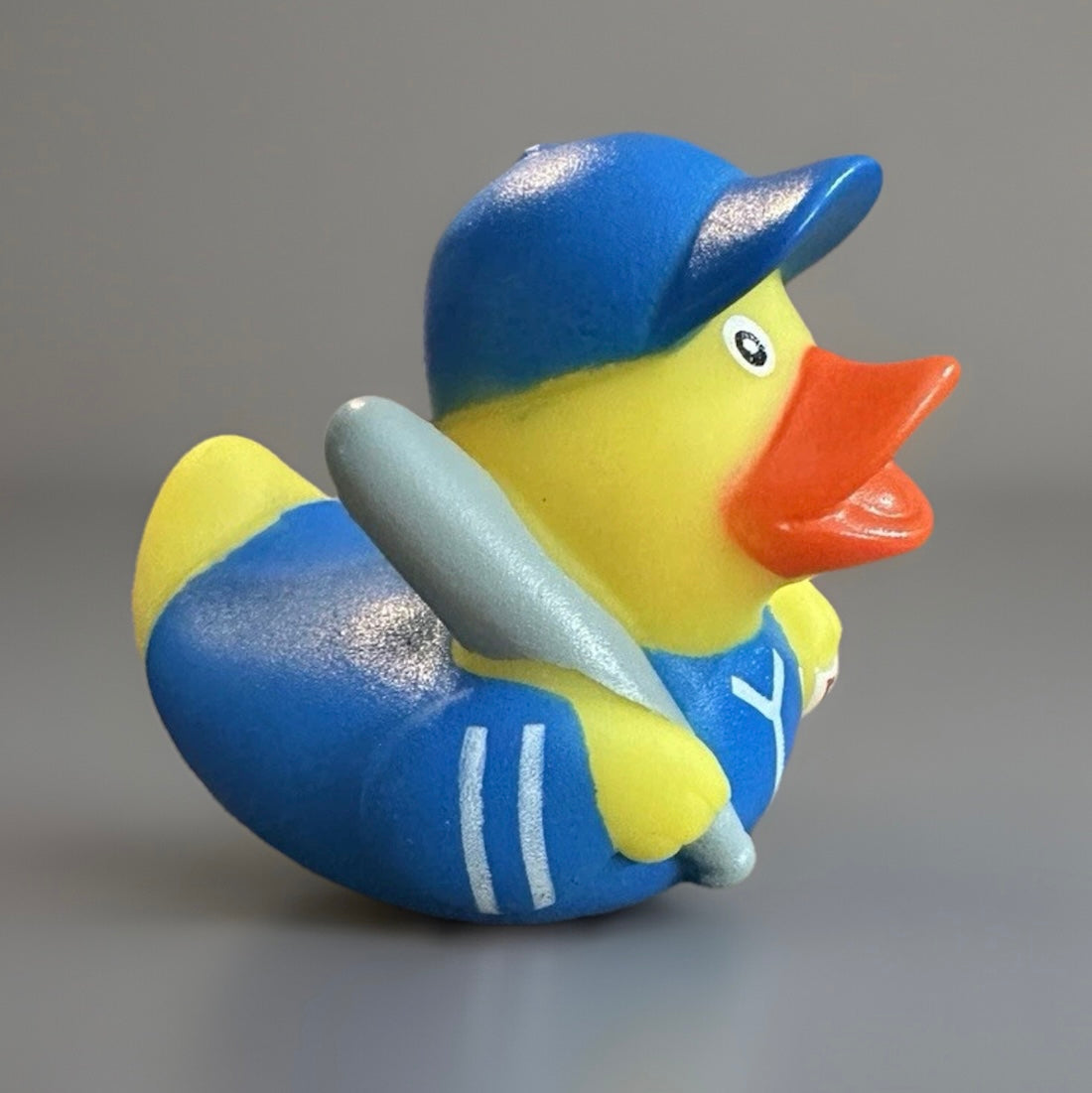 Blue Baseball Rubber Duck 2”