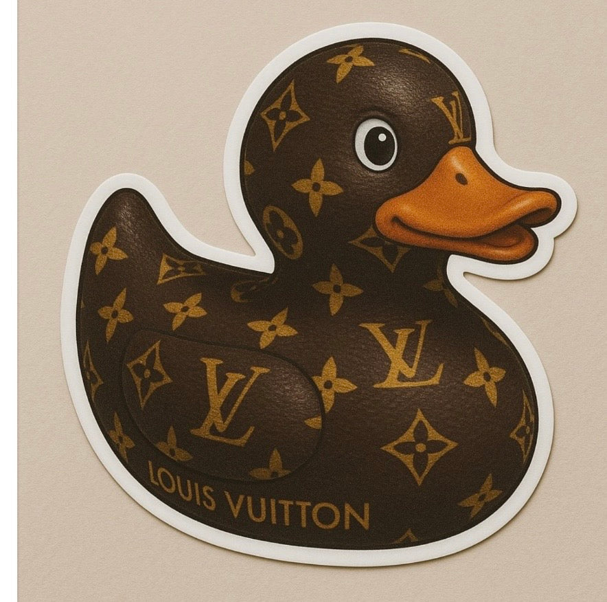Louis Vuitton Rubber Duck Sticker by Reed’s Rubber Ducks