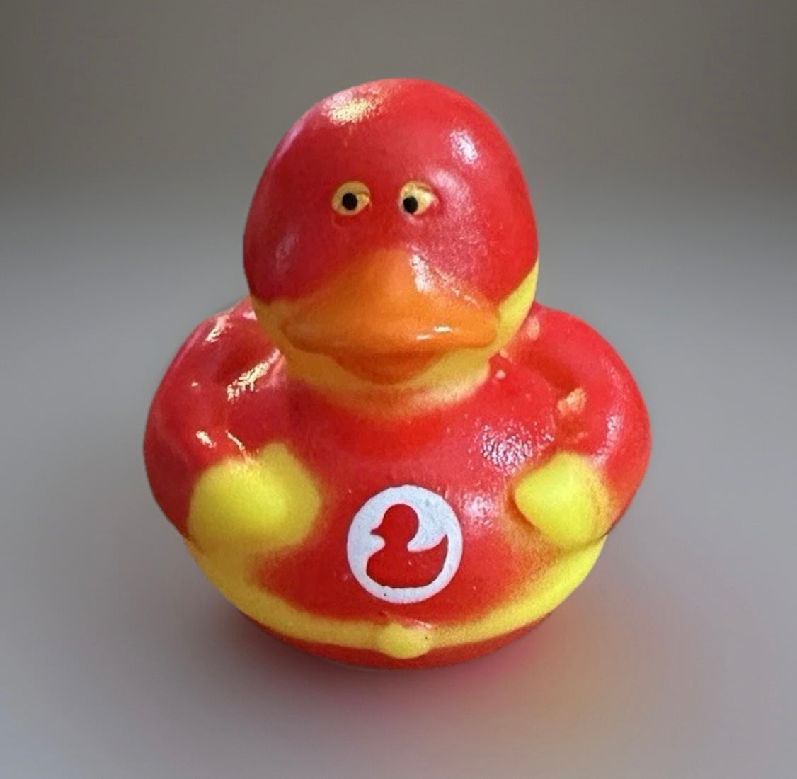 Red Superhero Rubber Duck 2”