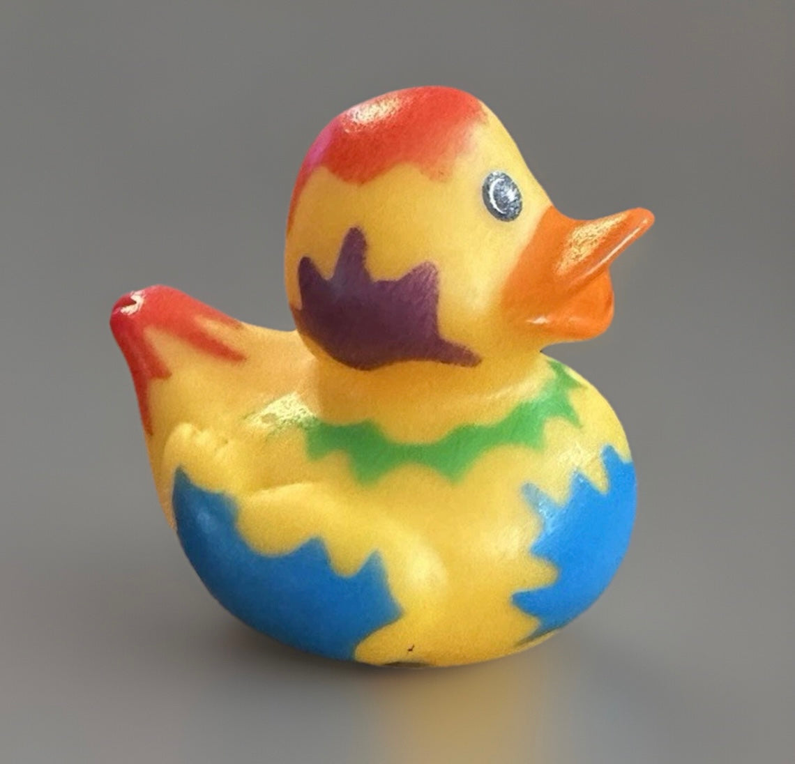 Dark Yellow Paint Splatter Rubber Duck 2”