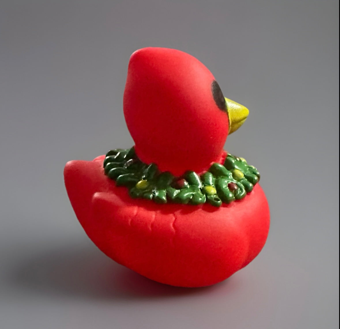 Red Cardinal Rubber Duck 2”
