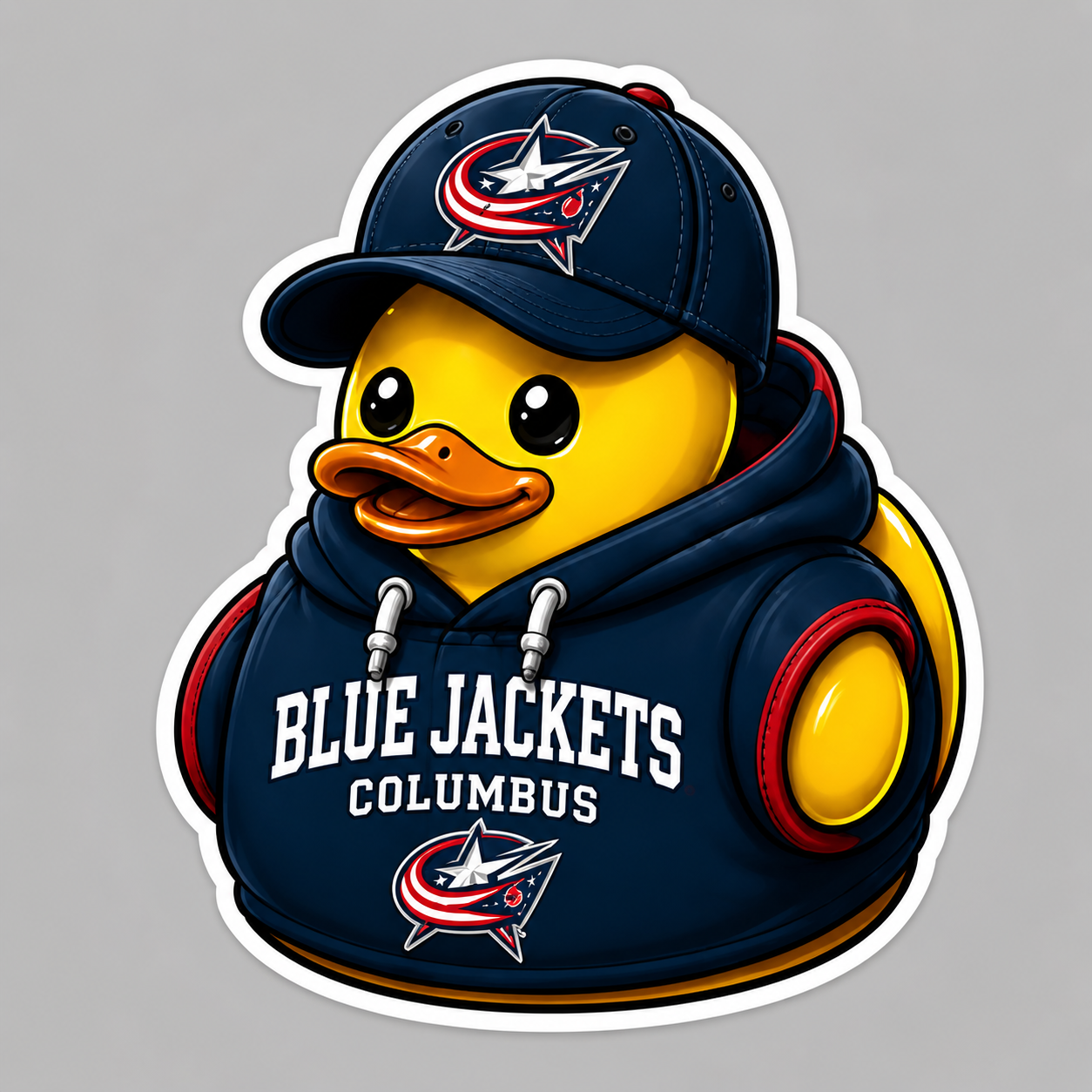 Columbus Blue Jackets Die-Cut Vinyl Waterproof Sticker