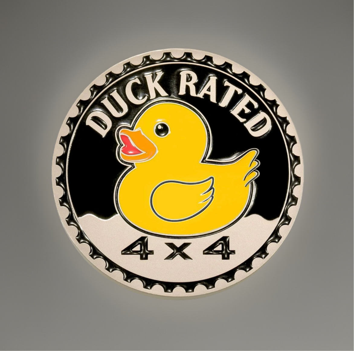 "Duck Rated 4x4" Car Badge