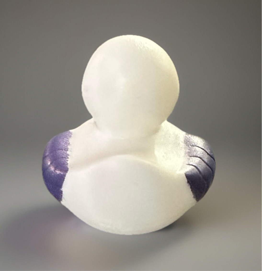 Purple Ribbon Awareness Rubber Duck